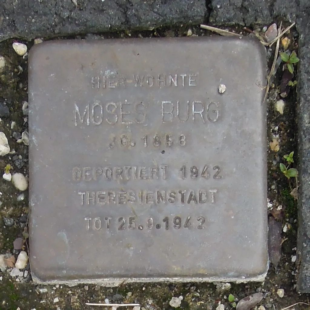 Stolperstein in Bad Laasphe Schloßstr 19 Moses Burg