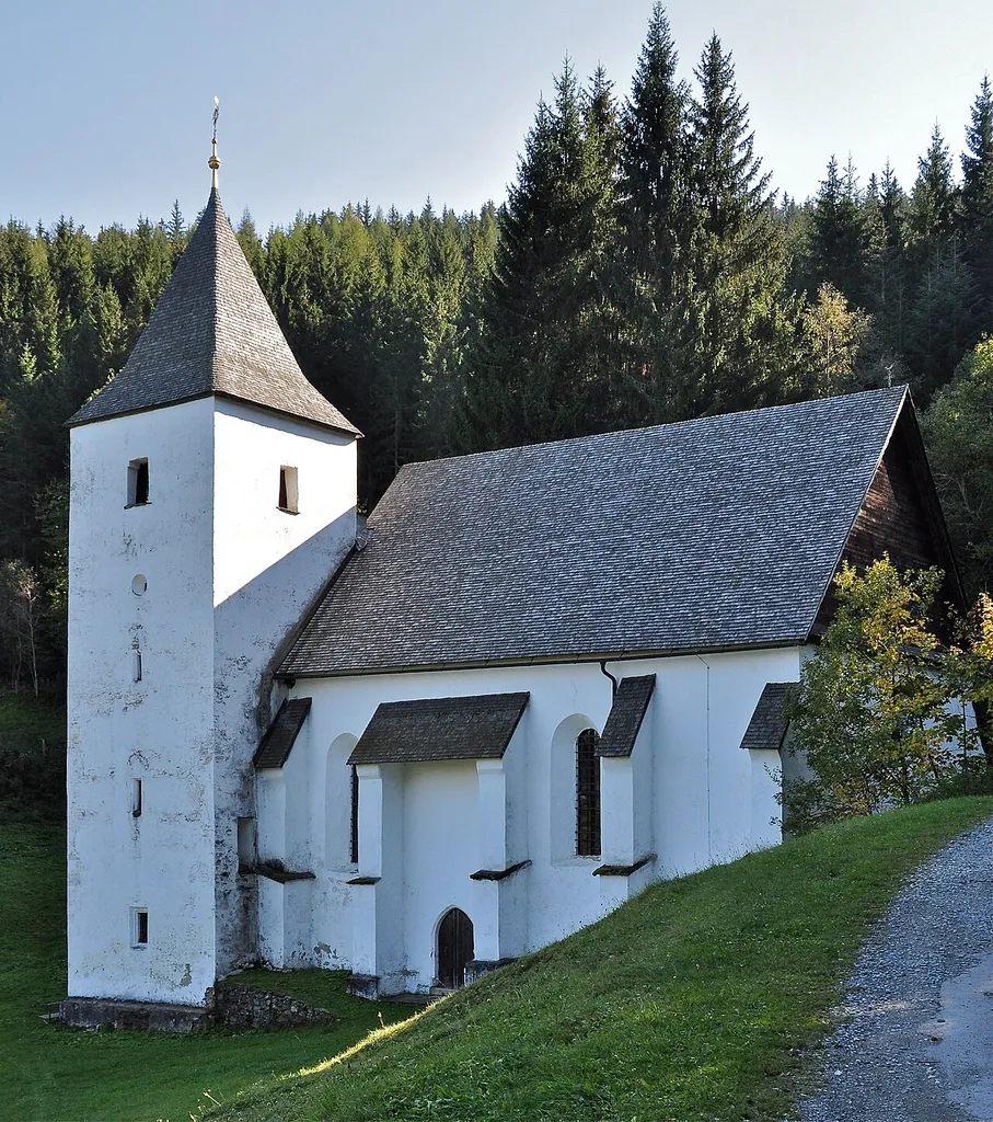 Subsidiary church Saint Leonard in Benesirnitz, municipality Albeck, district Feldkirchen, Carinthia, Austria, EU