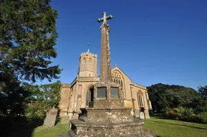 North Boundary Wall To Churchyard, With Gates To North And North East Of Church Of St Peter And St Paul, And The War Memorial