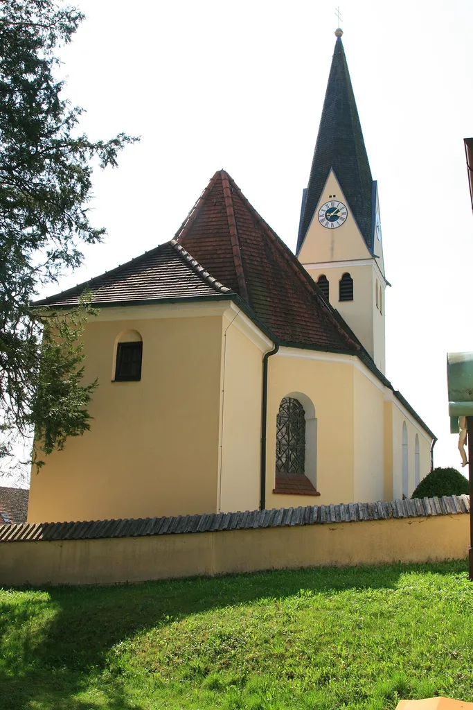 Church St. Mauritius, situated in Unteralting - Grafrath, upper Bavaria, Germany