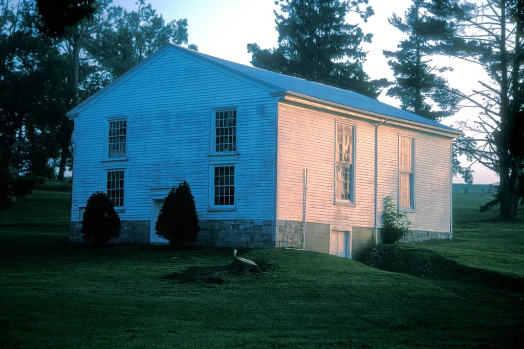CIRCA 1800 BUT REPLACED IN 1864; CENTER OF LUTHERANISM IN VIRGINIA FORMED BY GERMAN SETTLERS