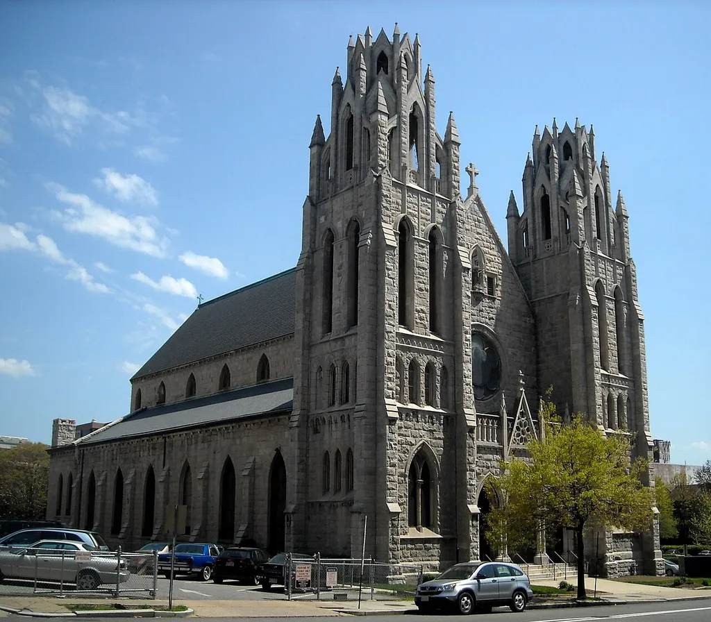 Saint Augustine Roman Catholic Church (est. 1858), located at 1419 V Street, N.W., (the intersection of 15th and V Streets, N.W.) in the U Street Corridor of Washington, D.C. Built in 1897, the Gothic Revival church is designated as a contributing property to the Greater U Street Historic District, a historic district listed on the National Register of Historic Places in 1998.