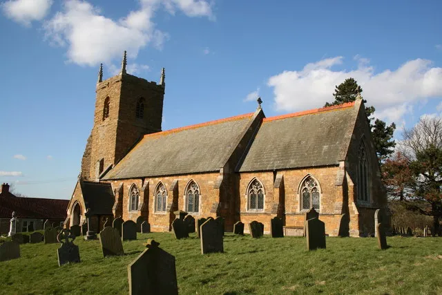 St.John the Baptist's church, Nettleton, Lincs. Saxon tower, Norman W doorway and tower arch, the rest mostly by Fowler in 1874