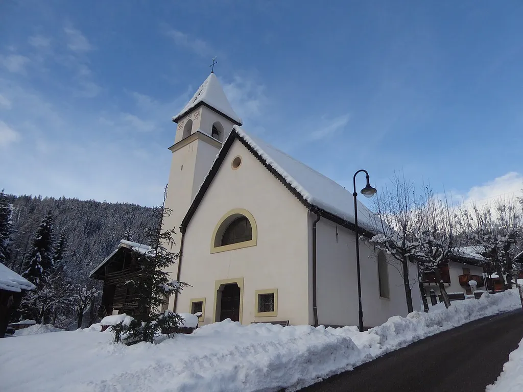 Soraga (Soraga di Fassa, Trentino, Italy), Immaculate or Our Lady of Help church