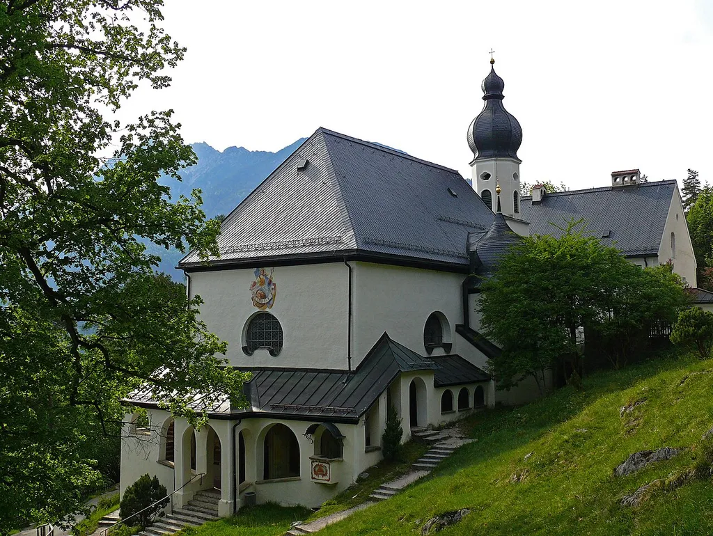 Die wallfahrtskirche St. Anton in Partenkirchen