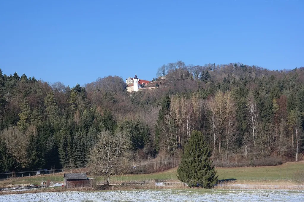 Schloss und Burgruine Neidenstein - Ansicht von Süden