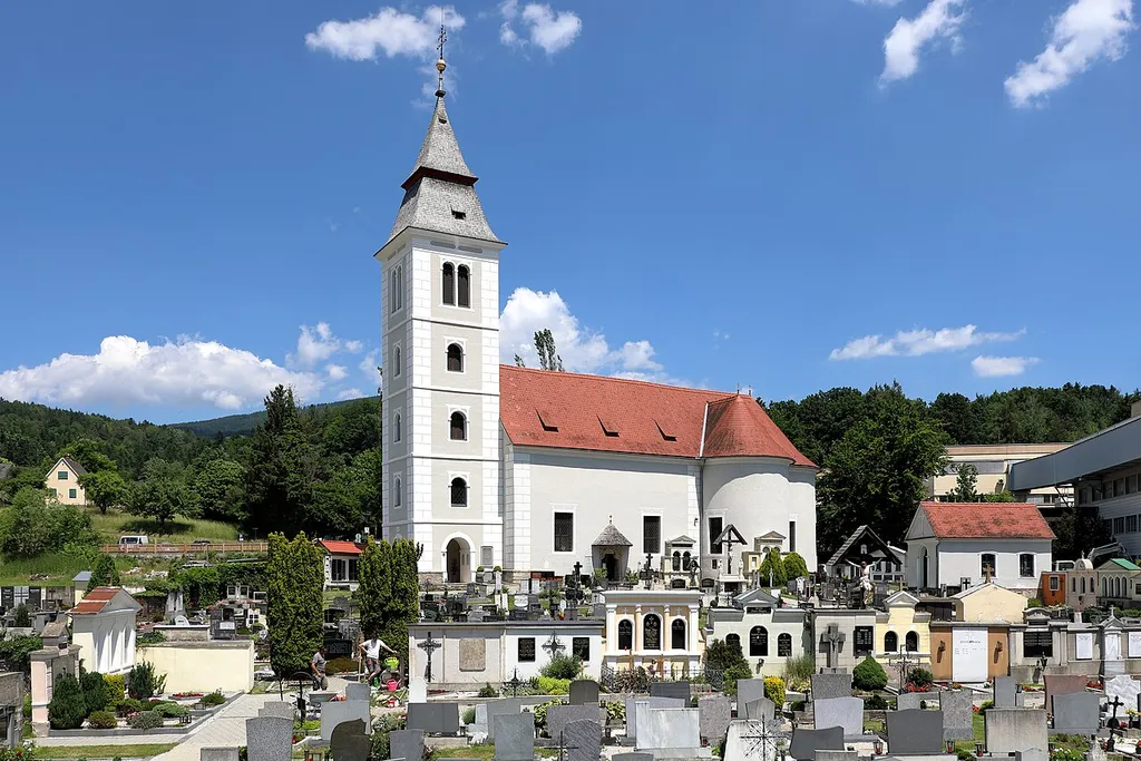 Fourteen Holy Helpers church in Anger, Austria.