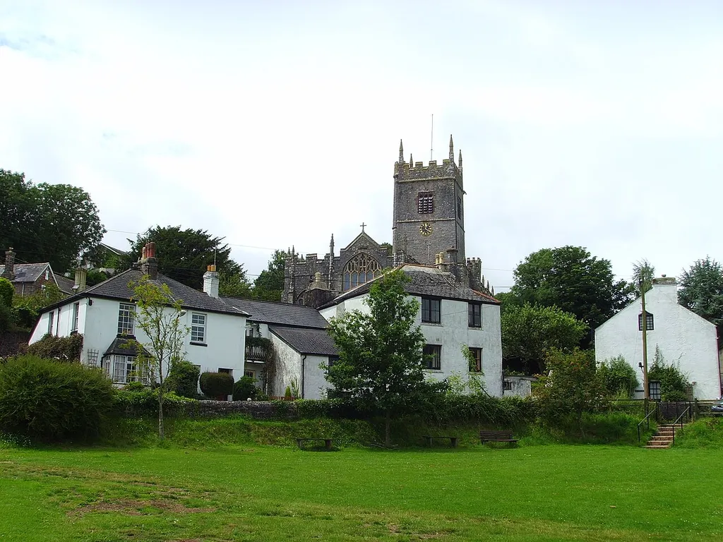 The village of Marldon in Devon, UK.