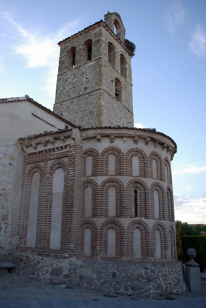 Church apse of San Vicente in Zarzuela del Monte (Segovia, Spain).