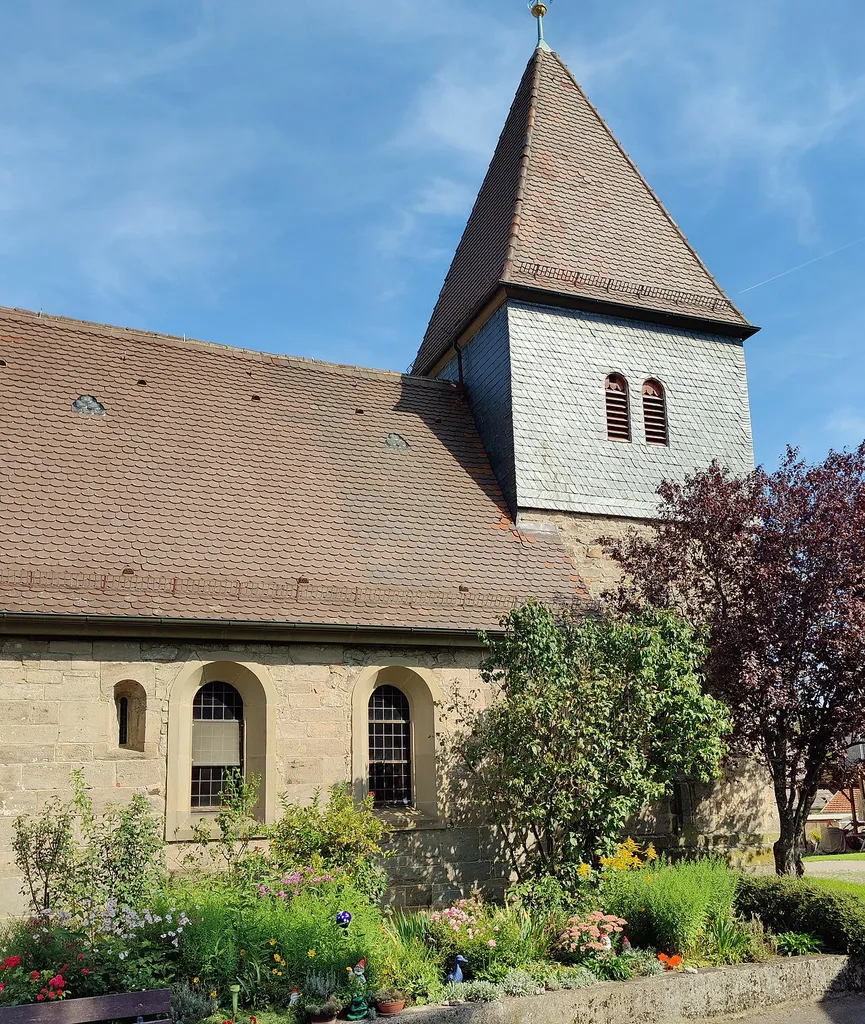 Evangelische Maria-Magdalena-Kirche Kesselfeld, Stadt Neuenstein, Hohenlohekreis, Baden-Württemberg, Deutschland