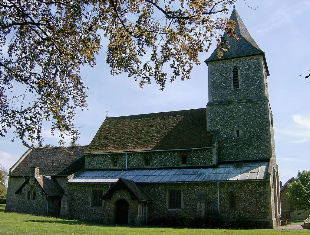 St Leonard's parish church, Sandridge, Hertfordshire, seen from the north