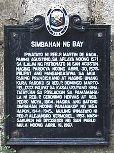 Church of Bay historical marker
