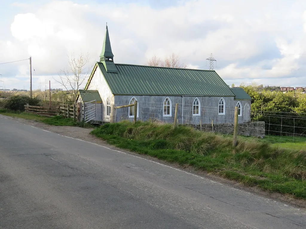 St Andrews tin church, Minera, North Wales