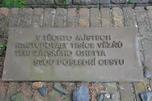 Terezín railway siding memorial