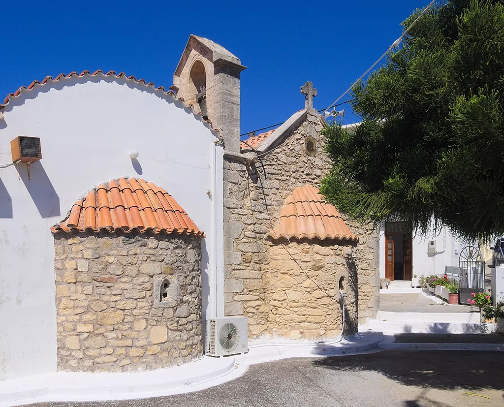 The 10th century church of Panayia at Lithines, Crete.