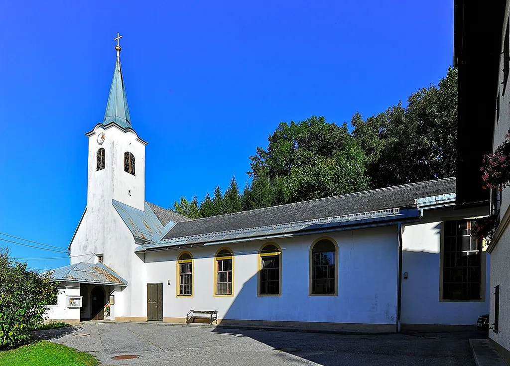 Subsidiary church Saint Lawrence in Gödersdorf, market town Finkenstein am Faaker See, district Villach Land, Carinthia, Austria, EU