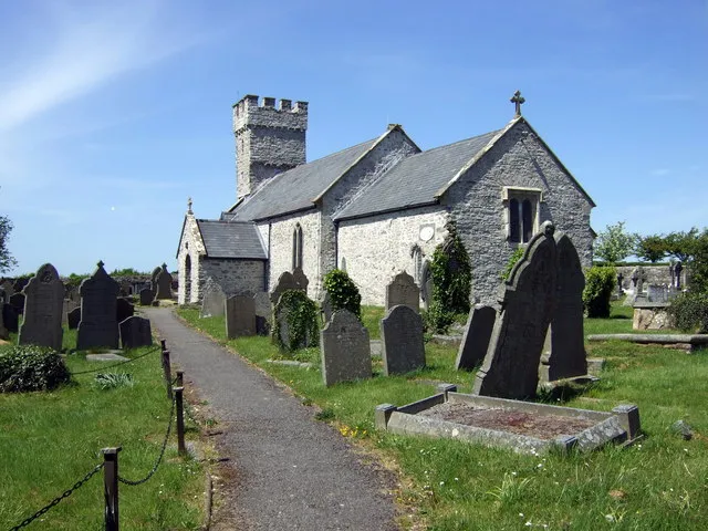 St Mary's church, Pennard The history of this church is something of a puzzle: it succeeded as parish church another, now-ruined, St Mary's, on Pennard Burrows, which was inundated by sand and abandoned in the C16. However it would appear from several mediaeval features here that this church is as old, if not older, than the ruined church which lay a mile away, by Pennard castle and the settlement that once existed there. This church stands on the road between Southgate and Kittle near the settlement called Highway and just south of Kilvrough Manor.