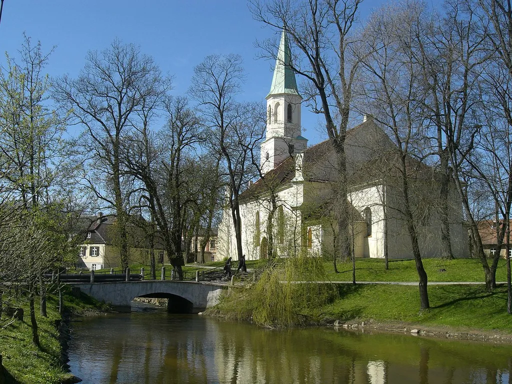 Kuldīga town, Latvia. St Catherine’s Church