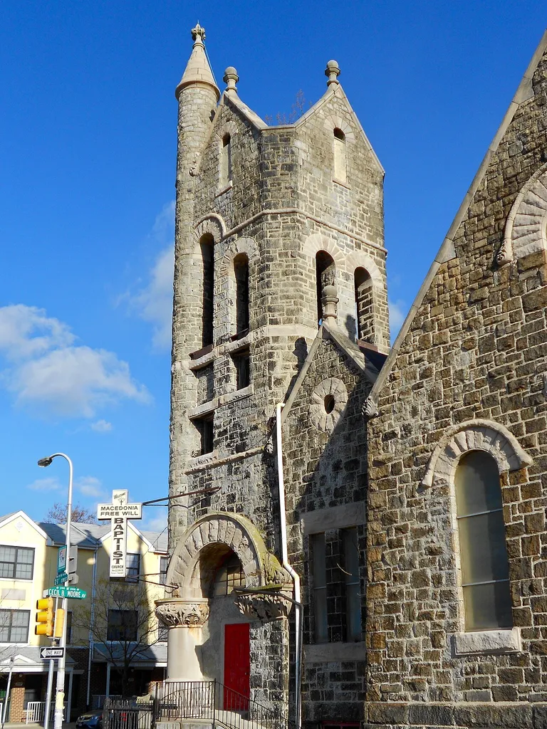 McDowell Memorial Presbyterian Church listed on the NRHP on September 18, 2013. Located at 2040 Cecil B. Moore Avenue in the North Central neighborhood of north Philadelphia, Pennsylvania
