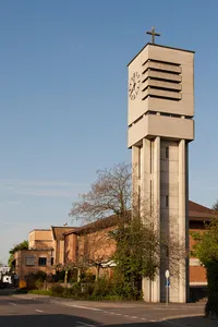 Brother Klaus Church with free-standing church tower