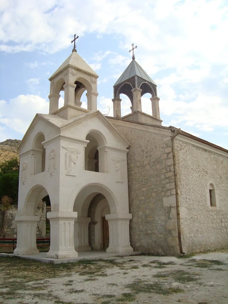 A church. Martakert, Republic of Mountainous Karabakh (Artsakh).