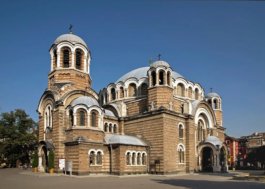 Sveti Sedmochislenitsi church, Sofia (The Seven Saints). Built (1901-1902) over an old building. Inaugurated 1903.