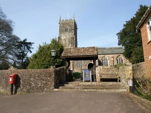 Lych Gate, Churchyard Wall and Raised Pavement to South and West of Churchyard