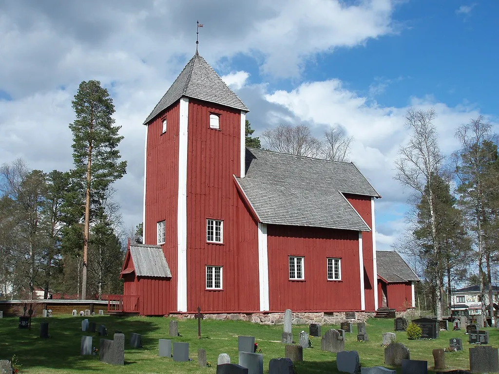 Nordre Osen Old Church in Åmot municipality in Hedmark county in Norway.