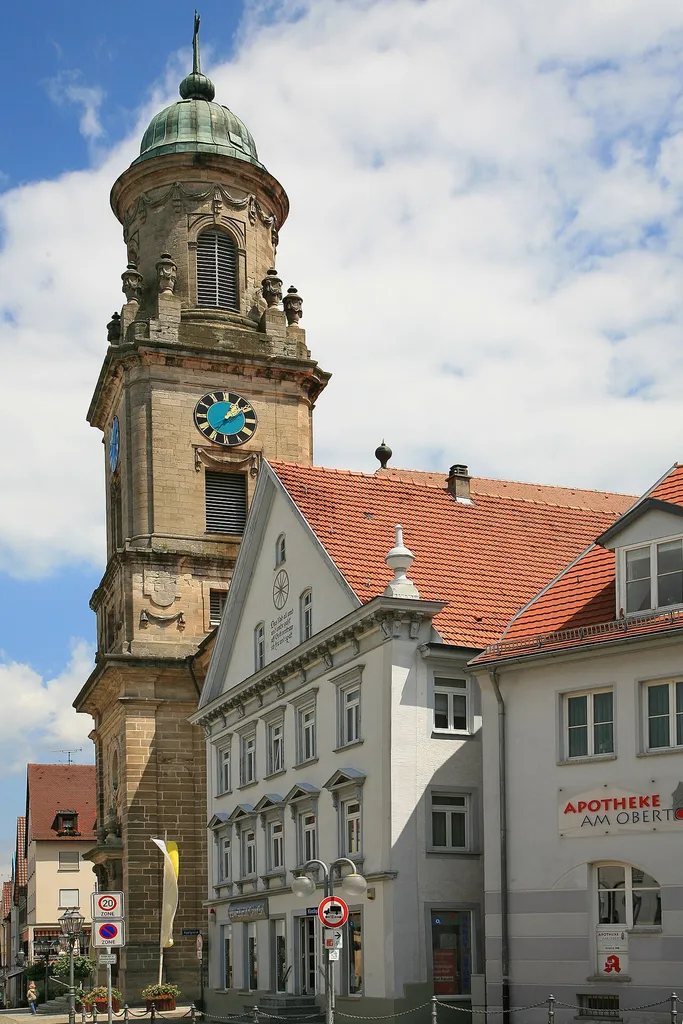 Germany: The Catholic Stiftskirche St. Jakob in Hechingen, Baden-Württemberg.