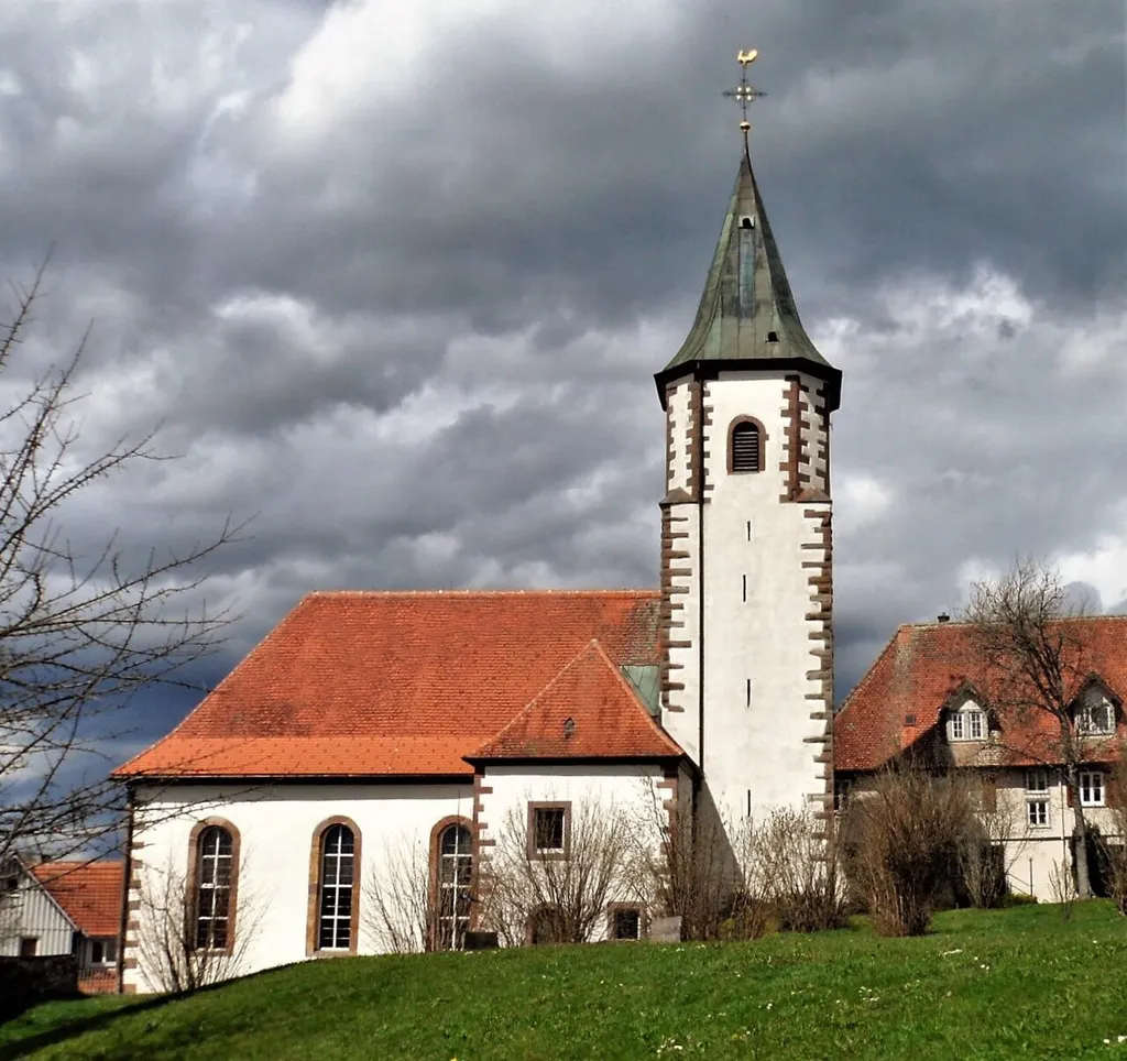 Evangelische Martinskirche in Wittendorf bei Freudenstadt, erbaut 1786 von Kirchenrats-Baumeister Goez