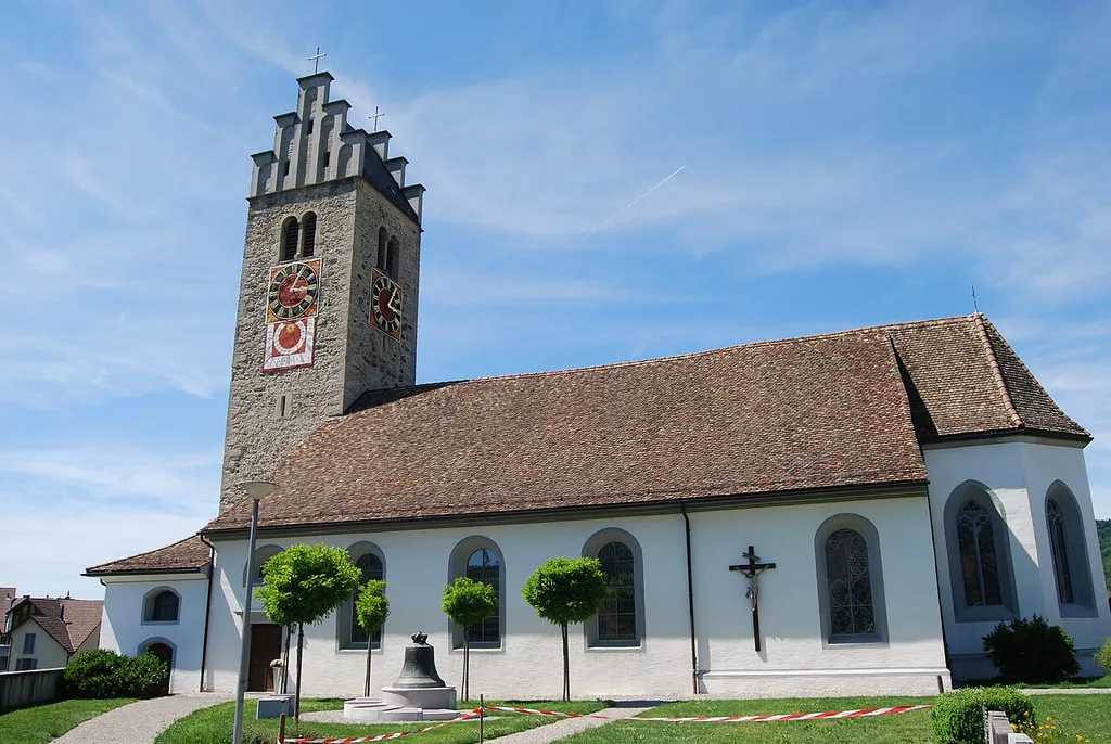 Catholic church of Lommis, canton of Thurgovia, Switzerland