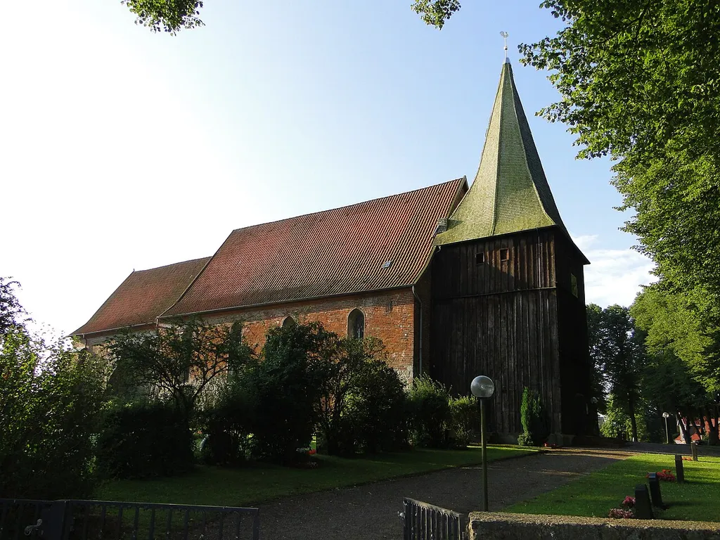 Church in Mustin, disctrict Herzogtum Lauenburg, Schleswig-Holstein, Germany