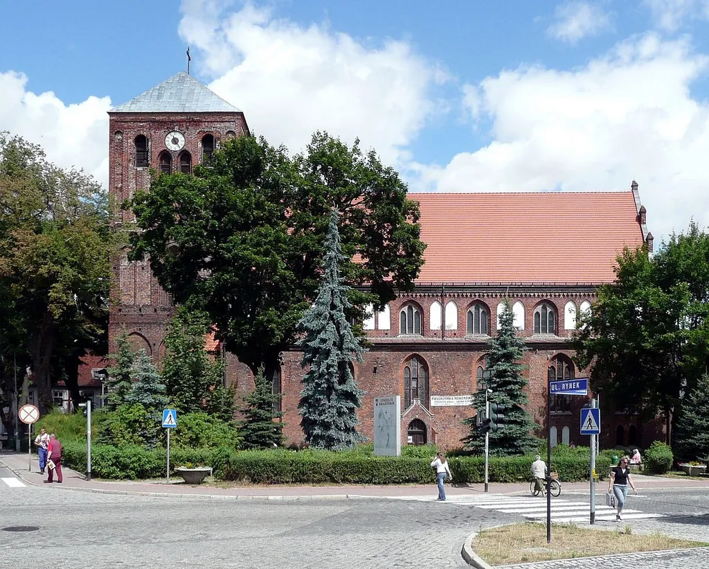 The church in Strzelce Krajeńskie, Poland.