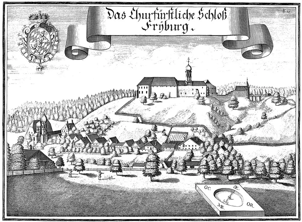 Kupferstich Friedburg, Schloss