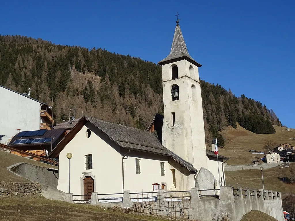 Ortisé (Mezzana, Trentino, Italy), Saint Christopher church