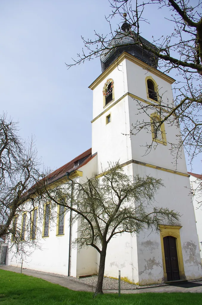 Kirche St. Aegidius, Gernach, Gemeinde Kolitzheim, Landkreis Schweinfurt, Unterfranken, Deutschland