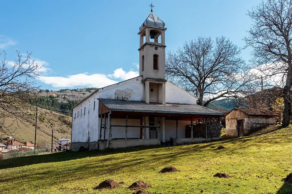 View of the Sts. Peter and Paul Church in the village Ratevo