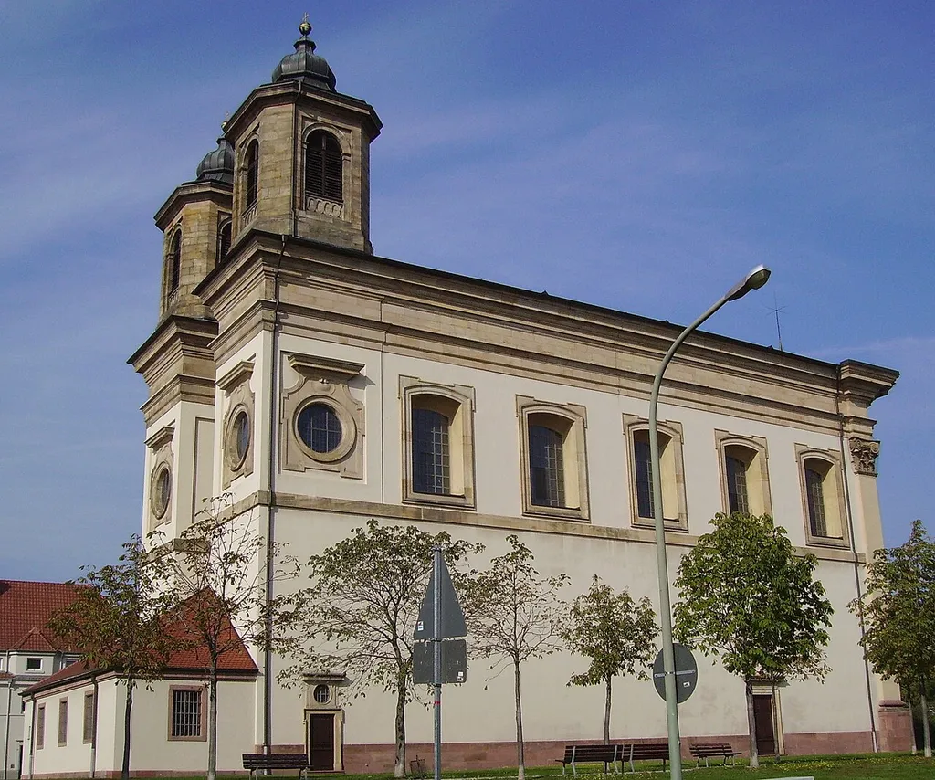 church in Oggersheim, part of Ludwigshafen in Rhineland-Palatinate (Germany)