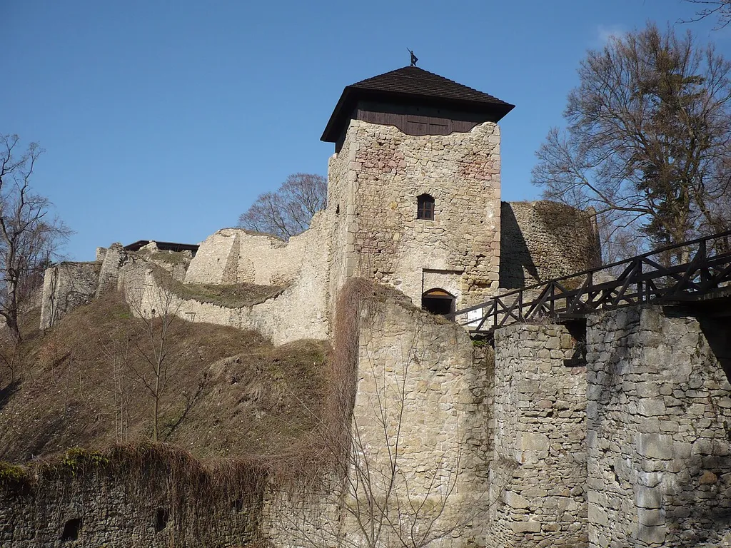 Castle Lukov, near village Lukov, District Zlin, Czech Republic - Bridge