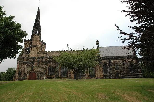 Winwick Church This is Winwick Church dedicated to St Oswald I believe (thanks to Phil of www.churchcrawler.co.uk ).