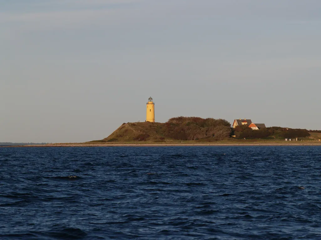 Leuchtturm auf der Insel Sejerö im Kattegat, Dänemark