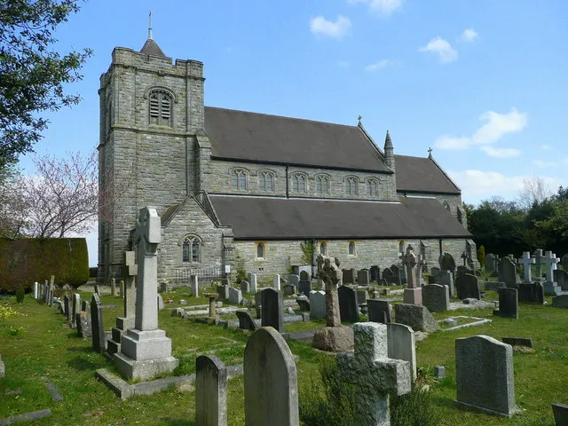 St Leonard's parish church, Turners Hill, West Sussex, seen from the southwest