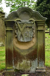 Headstone With Coat Of Arms 12 Metres South Of Chancel Of Church Of St Mary