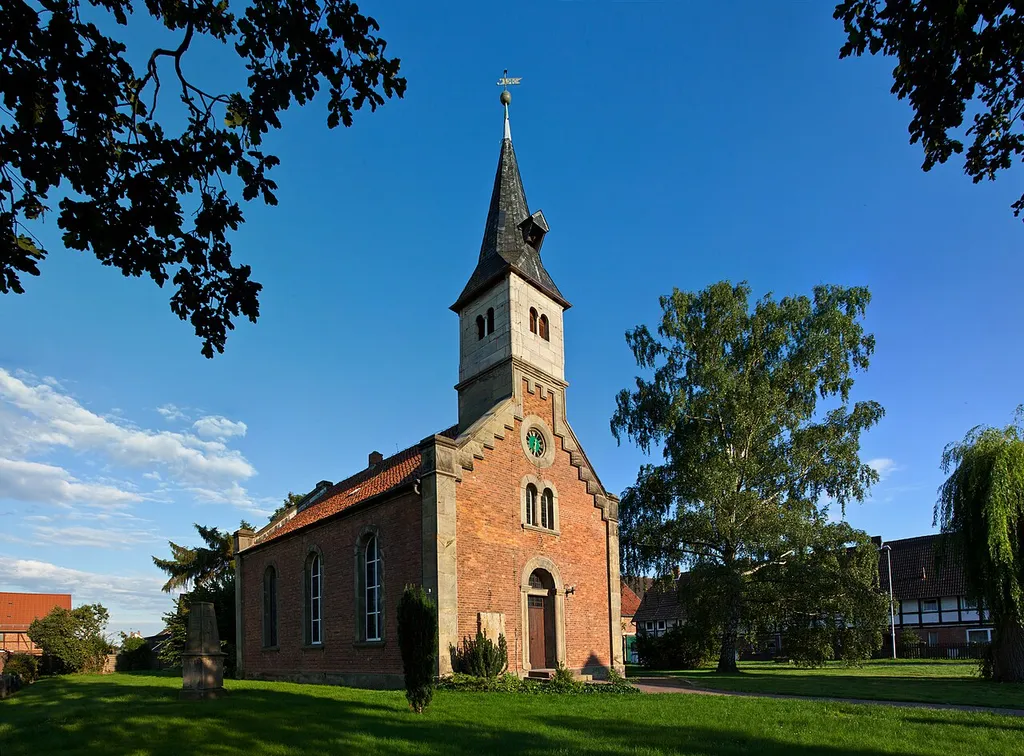 The Saint Nicholas church in Alvesse near Vechelde in Lower Saxony, Germany