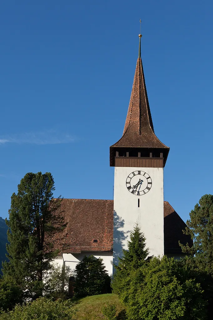 Die reformierte Dorfkirche in Frutigen