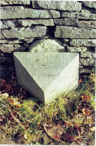 Old Milestone by the A671, Market Street, Facit