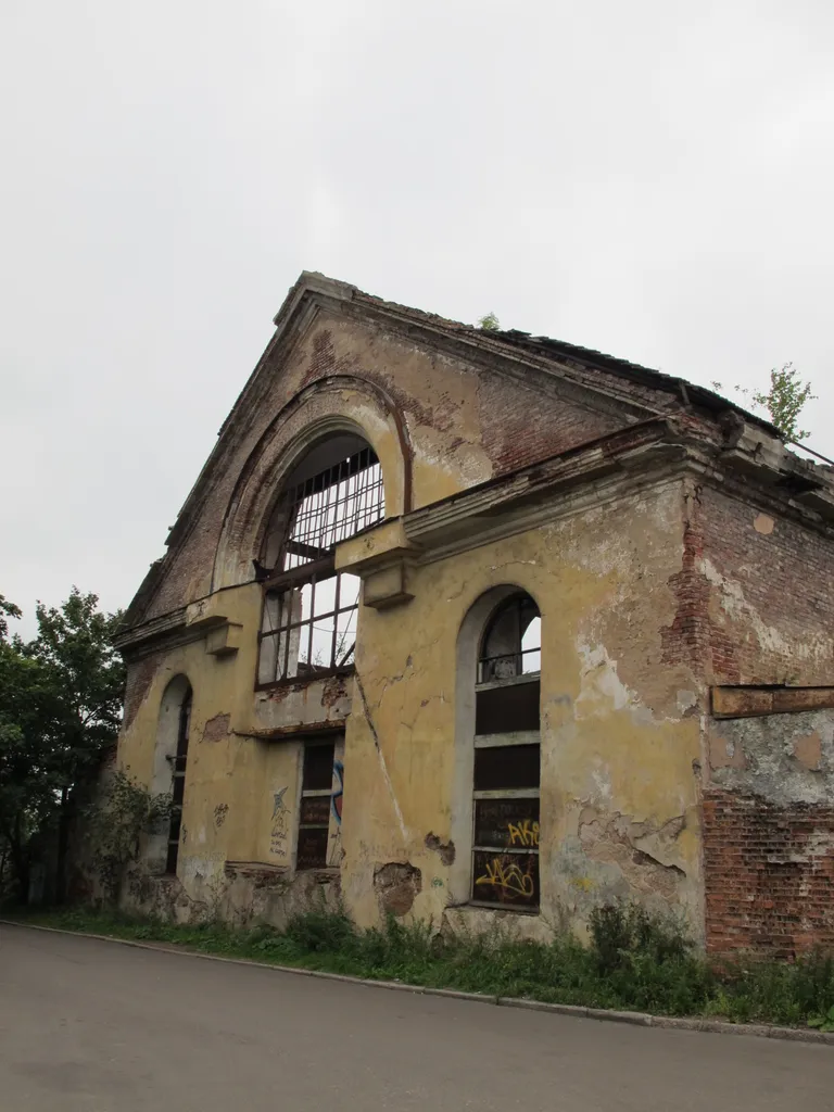Ruined building in Vyborg