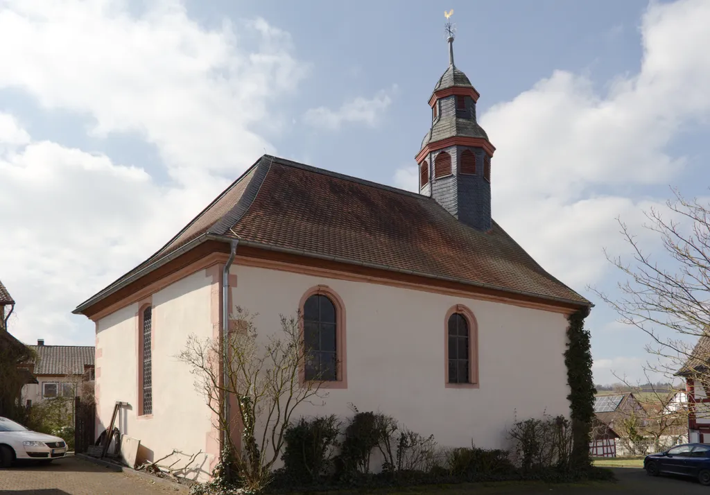 Protestant Church in Heimertshausen, Kirtorf, Vogelsberg, Hesse, Germany.