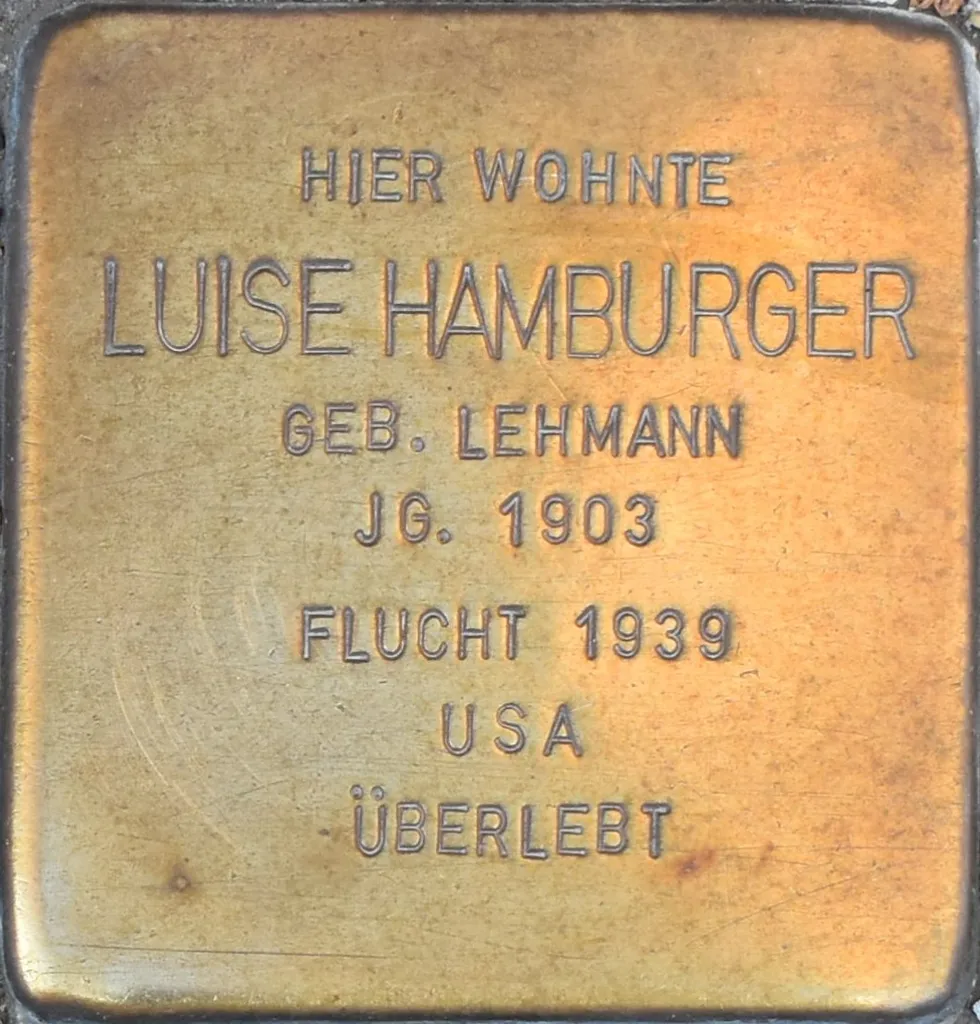 Braunschweig Leonhardstraße 1 Stolperstein Luise Hamburger