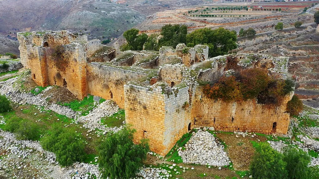 Doubay Castle ruins near Chaqra, Nabatieh Governorate, Lebanon